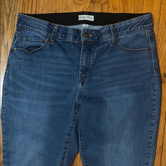 Ava & Viv Classic Blue Women's Jeans Size 16W - Picture 3 of 7